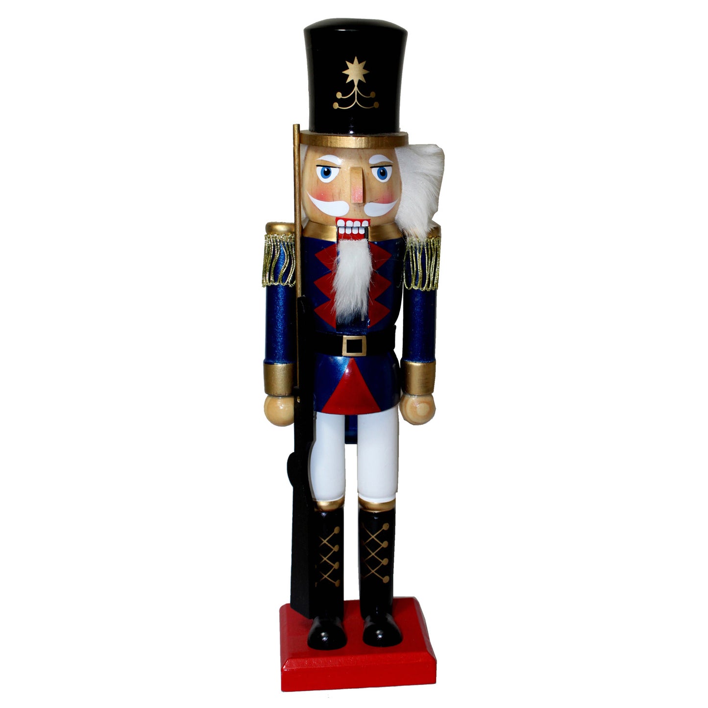 2612 - 15 Inch Nutcracker with Rifle |Pod 2-1|