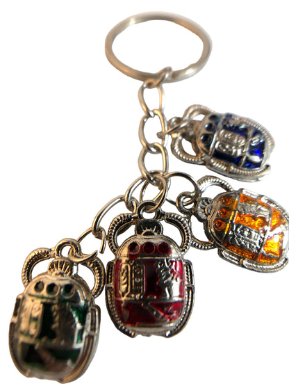 26454 - Keychain 4 Colored Scarab Bought In Egypt |DVD-37|