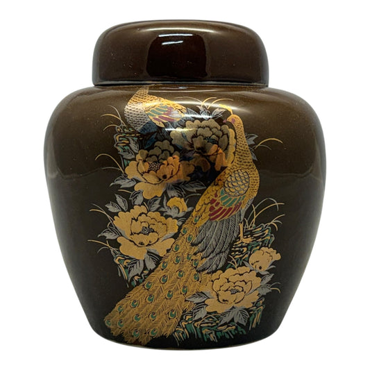 2656 - Brown Peacock Ginger Jar 5" |18-26|