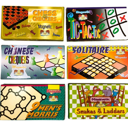 2675 - Pack of 12 Magnetic Travel Board Games |Gr-31|