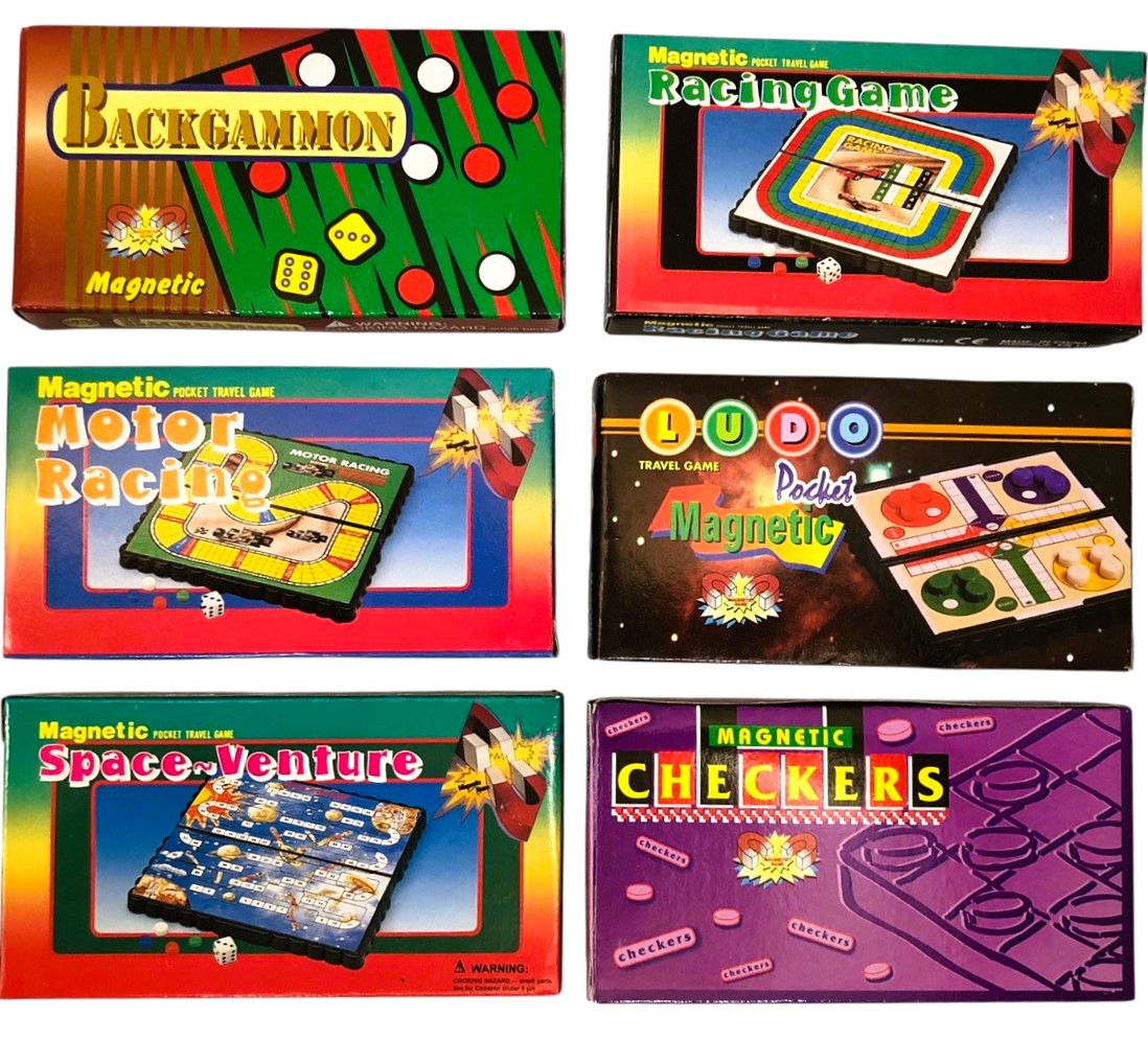 2675 - Pack of 12 Magnetic Travel Board Games |Gr-31|