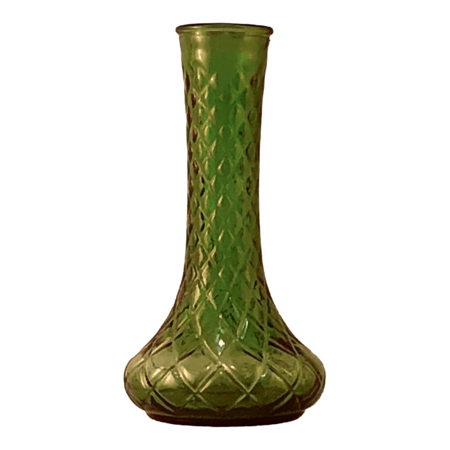 26824 - Exquisite 9-Inch Green Diamond Pattern Vase for Elegant Home Decoration |Z-11|