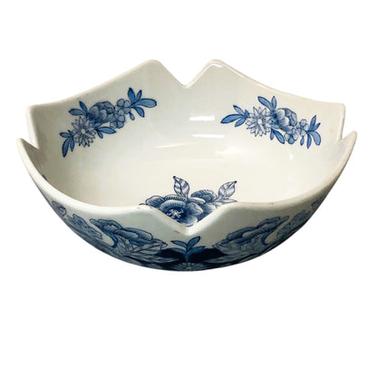 2684 - Blue White 8" Floral Bowl - |18-19|