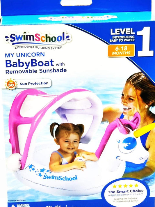 26887 - My Unicorn Baby Boat w Sunshade 10-inch |TBD|