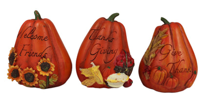 26927 - 3 Thanksgiving Pumpkins 3" |Pod 1-13|