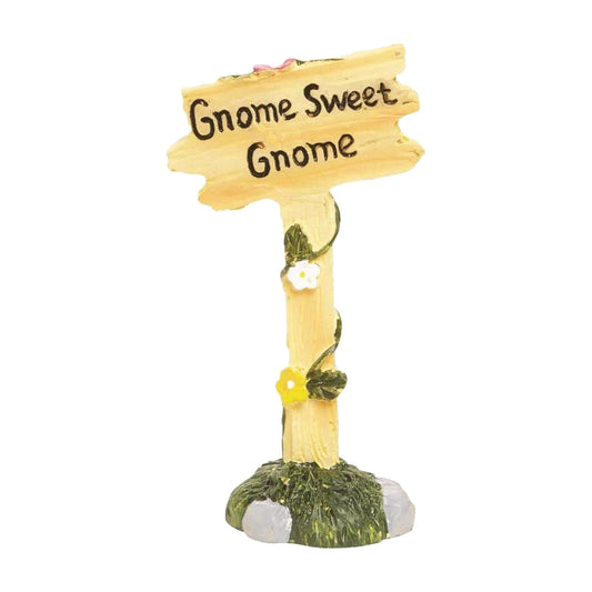 2704 - 3.5" Gnome Sweet Gnome Sign - [5-7]