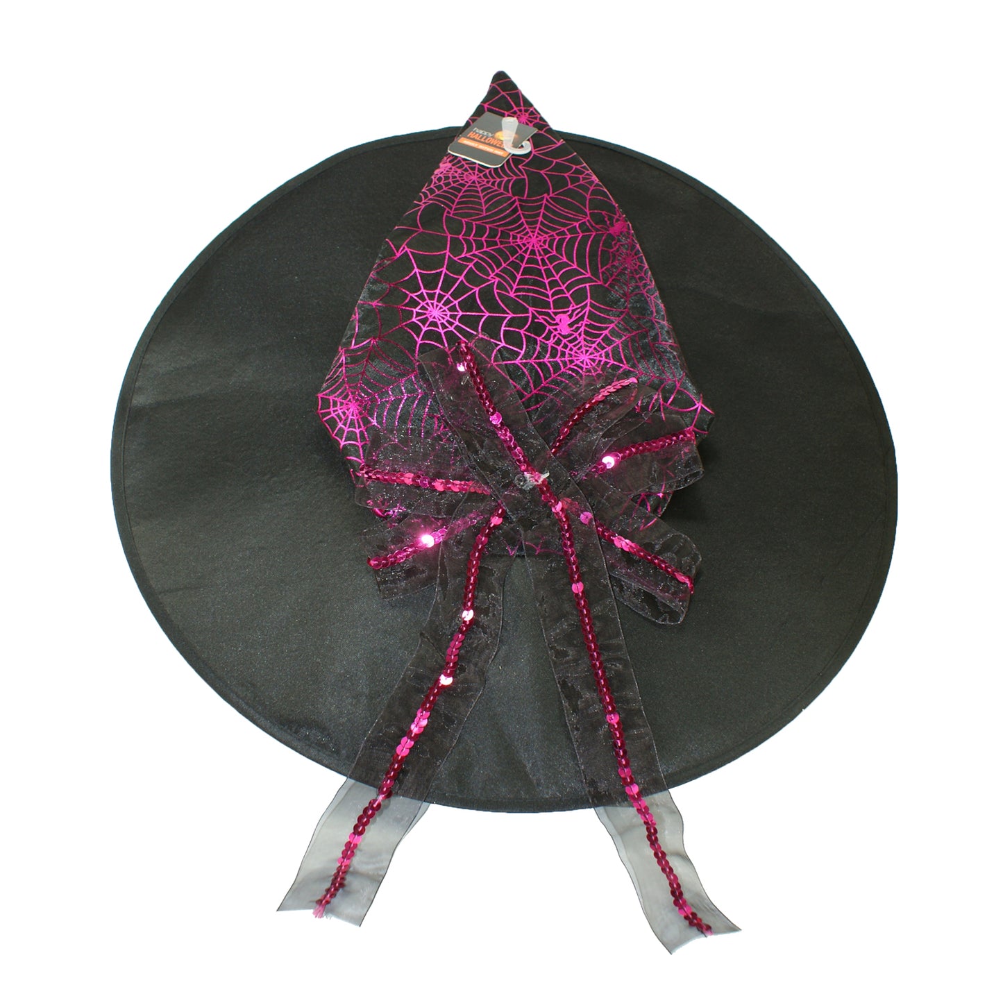 27076 - Adult Witch Hat With Purple Web - [Pod 2-21]