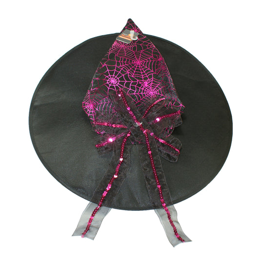 27076 - Adult Witch Hat With Purple Web - [Pod 2-21]
