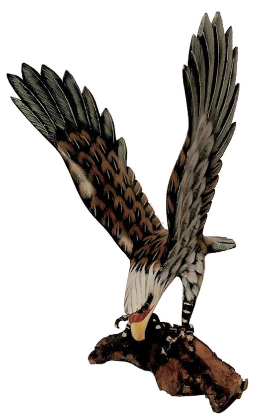2712 - 11" Color Eagle - Branch Perch - |Z-09|