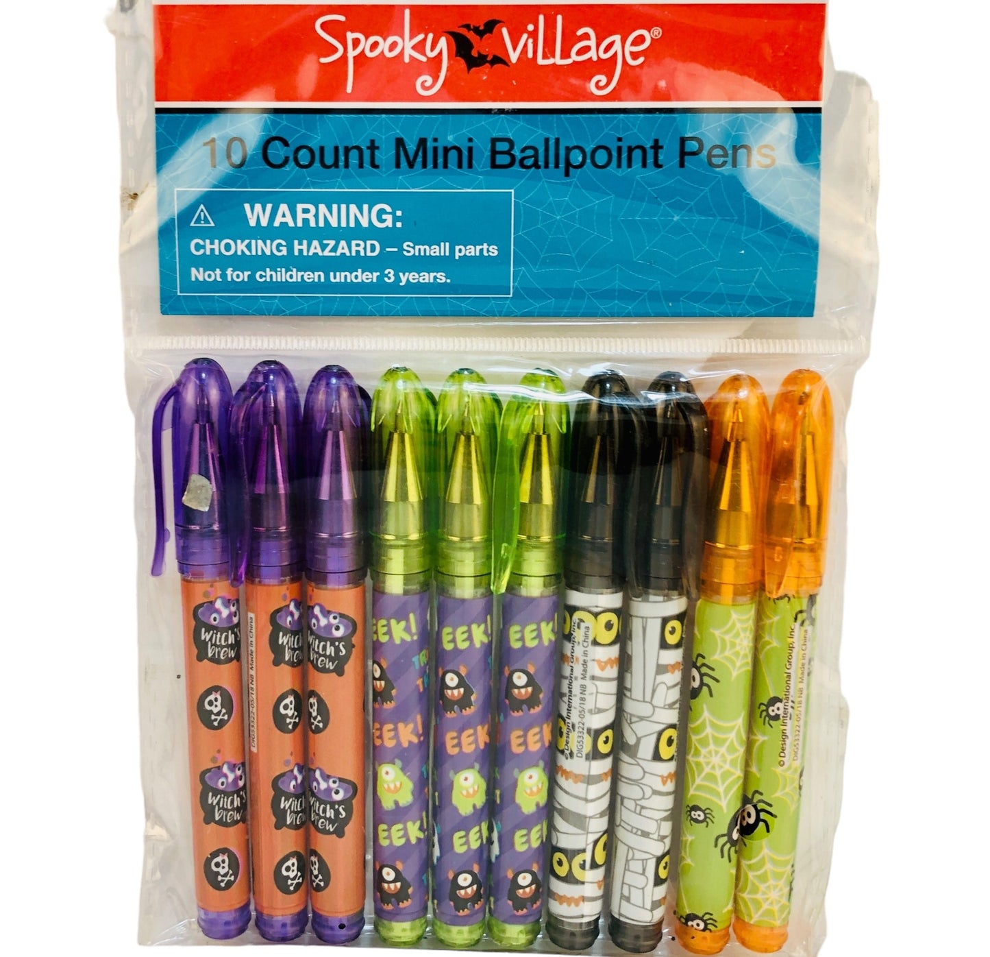 27158 - 10 ct Mini Halloween Pens - |BS-25|