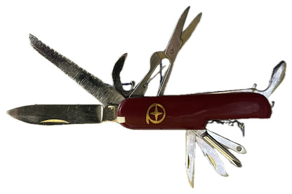 2717 - Multi Function Red Pocket Knife |110|