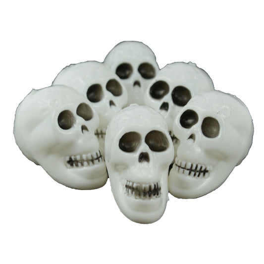 27385 - Bag of 6 Skulls 2" |Pod 1-10|