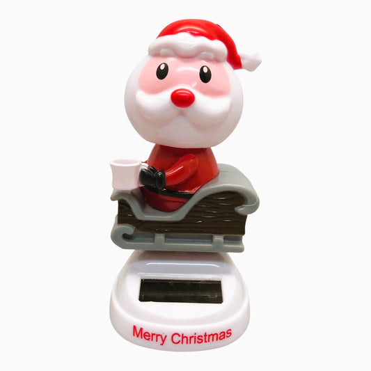 27396 - Santa On Sleigh Bobble Solar - |R-80|