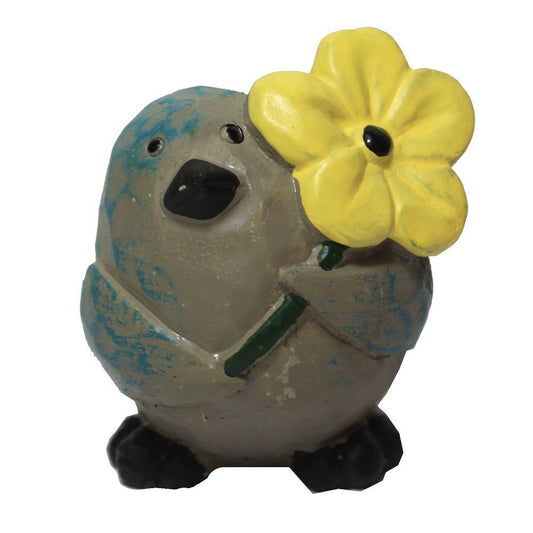2747 - Garden Bird w/Yellow Flower - |R-13|