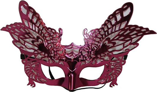 2748 - Pink w/Design Masquerade Mask - |R-86 Garage|