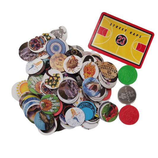 27500 - 200 Colorful Pogs With 3 Heavy Slammers On A Durable Game Board, New Edition |New|