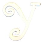 27737 - Elegant High-Quality White Wood Letter Y Wall Decor for Modern Interiors |Y-1-2|