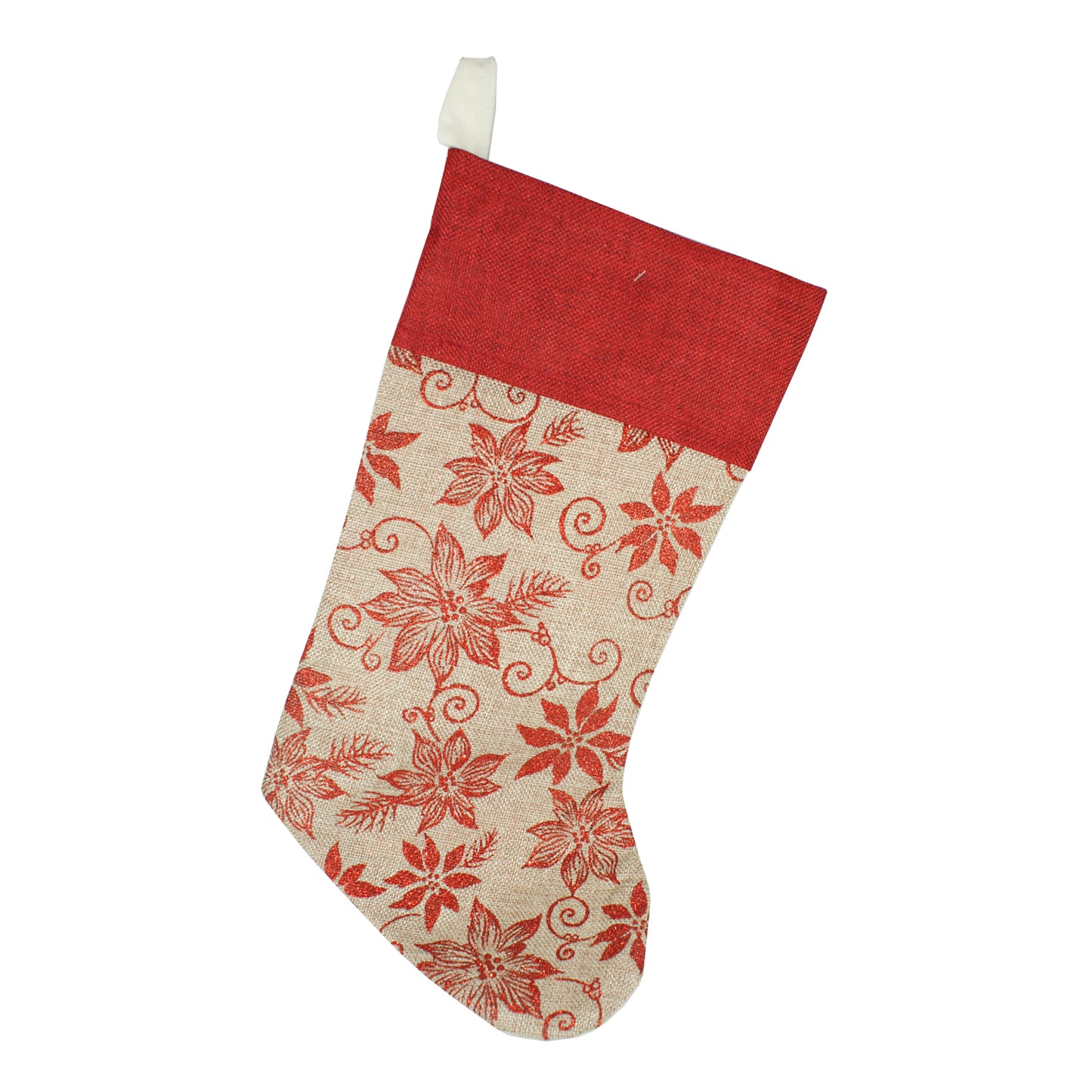27884 - Burlap Christmas Stocking |Pod 2-53|