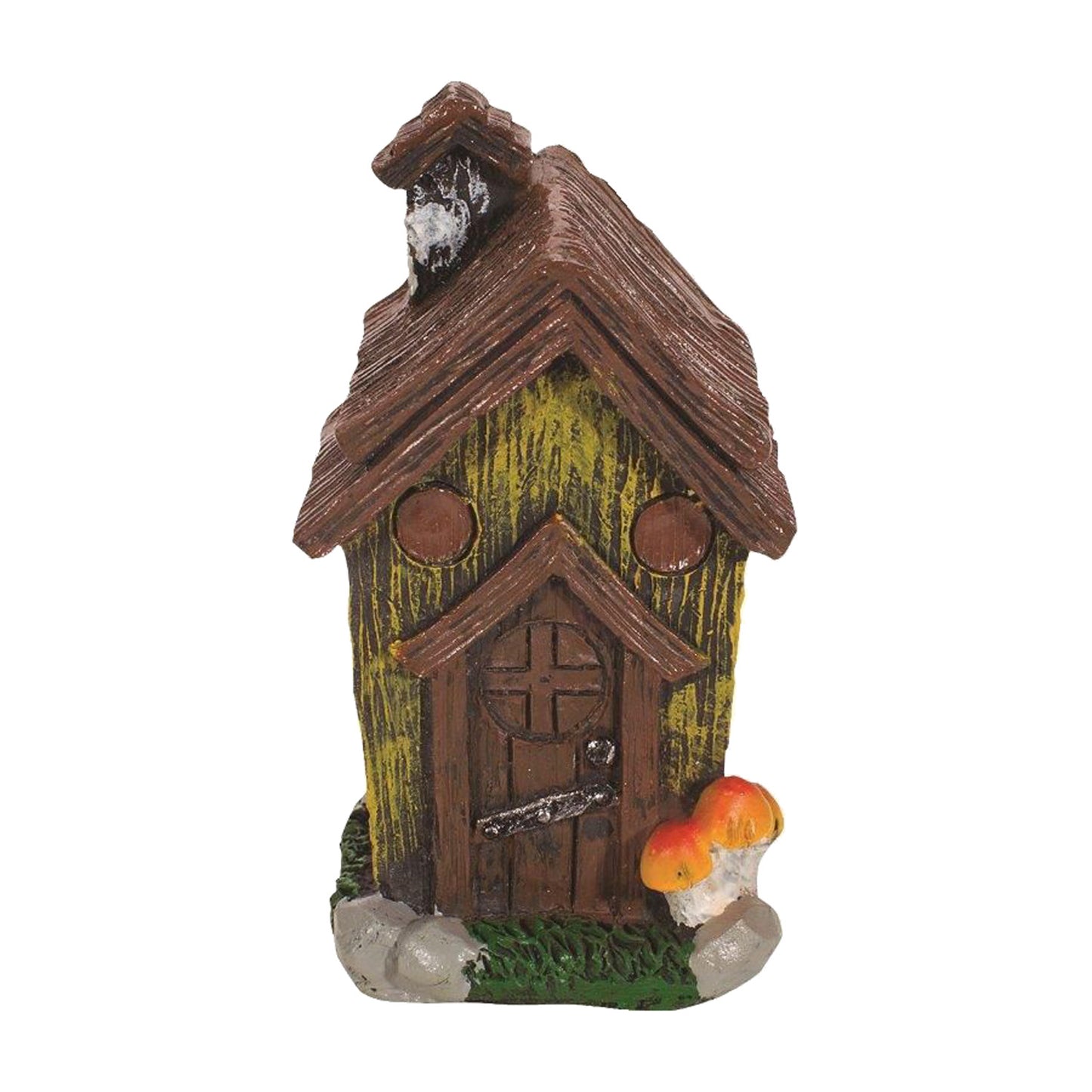 2790 - 3" Yellow Cottage - Brown Door - |1-26|