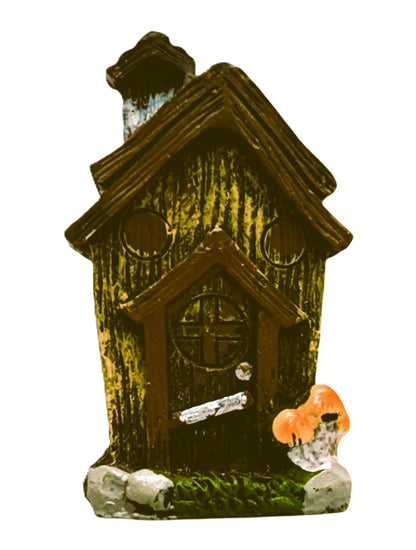 2790 - 3" Yellow Cottage - Brown Door - |1-26|
