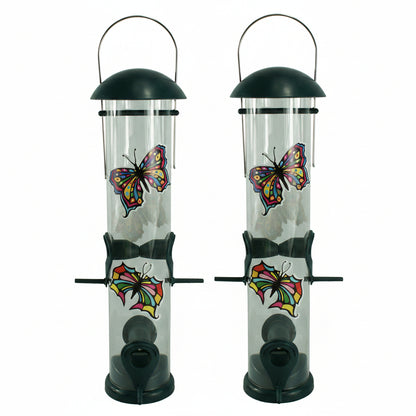 27977 - Finch Bird Feeder 13" w/ Butterfly Set of 2 |12-29|