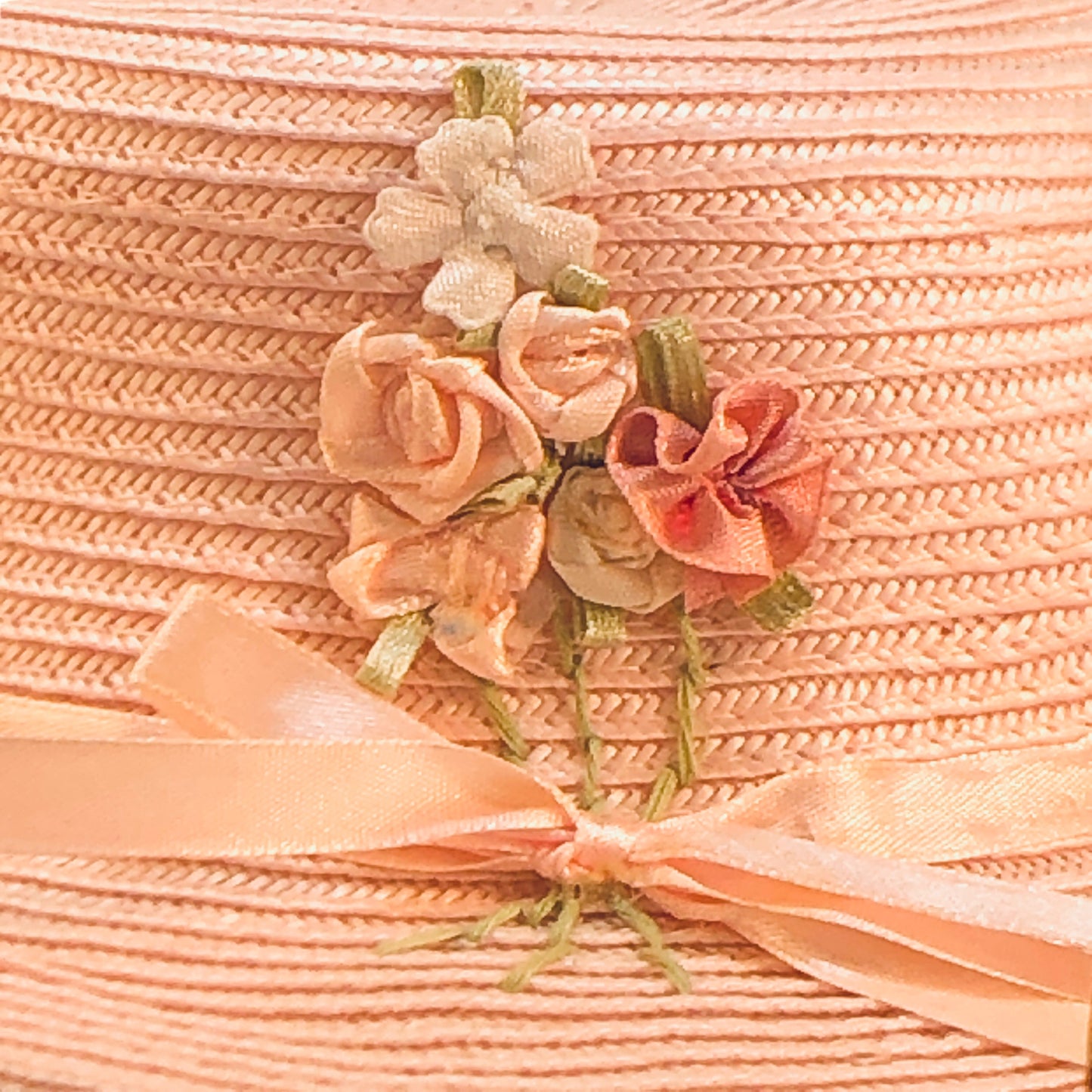 2801 - Pink Hat With Flowers - |H-44|