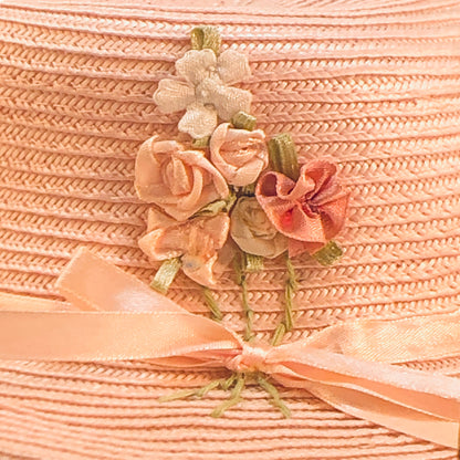 2801 - Pink Hat With Flowers - |H-44|