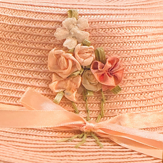 2801 - Pink Hat With Flowers - |H-44|