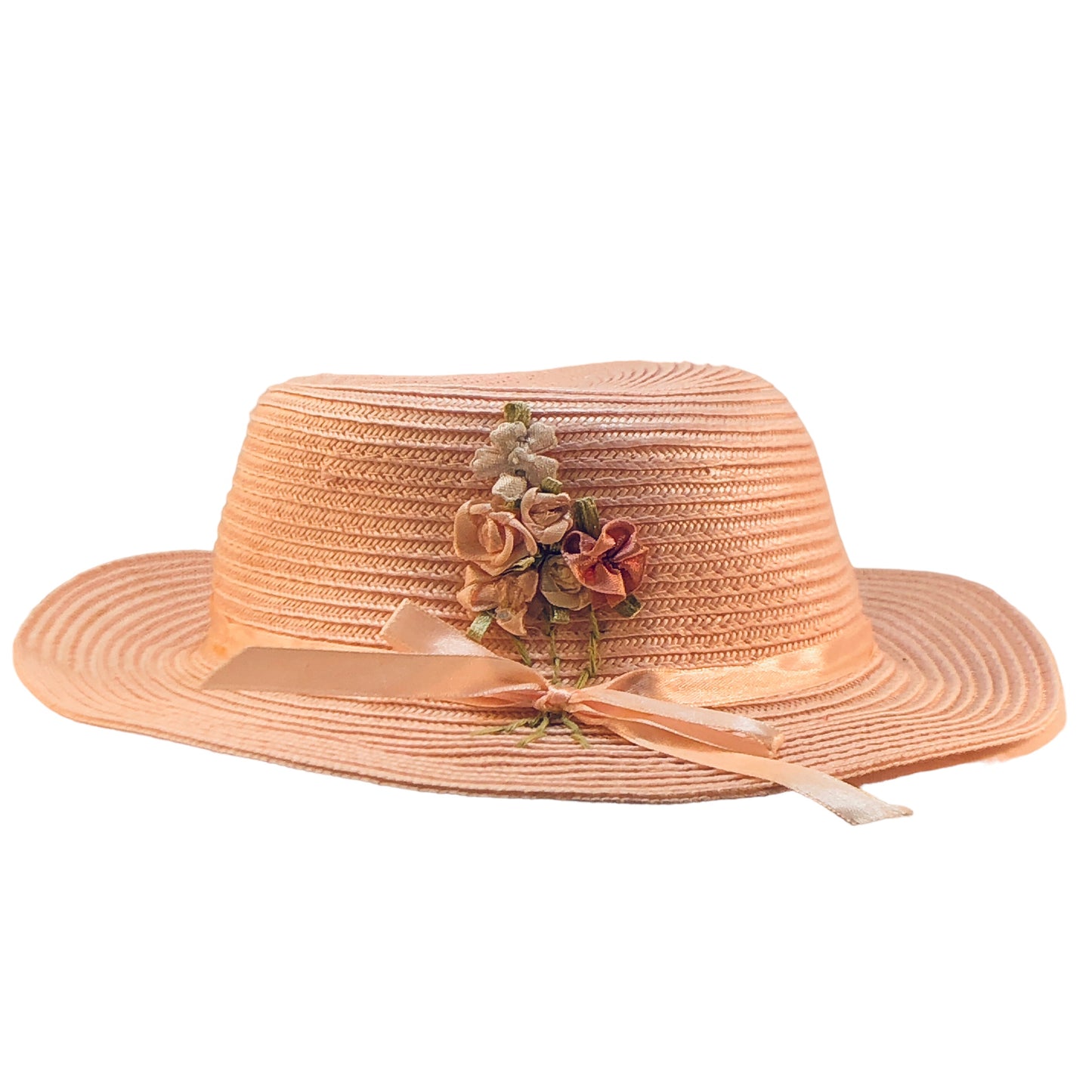 2801 - Pink Hat With Flowers - |H-44|