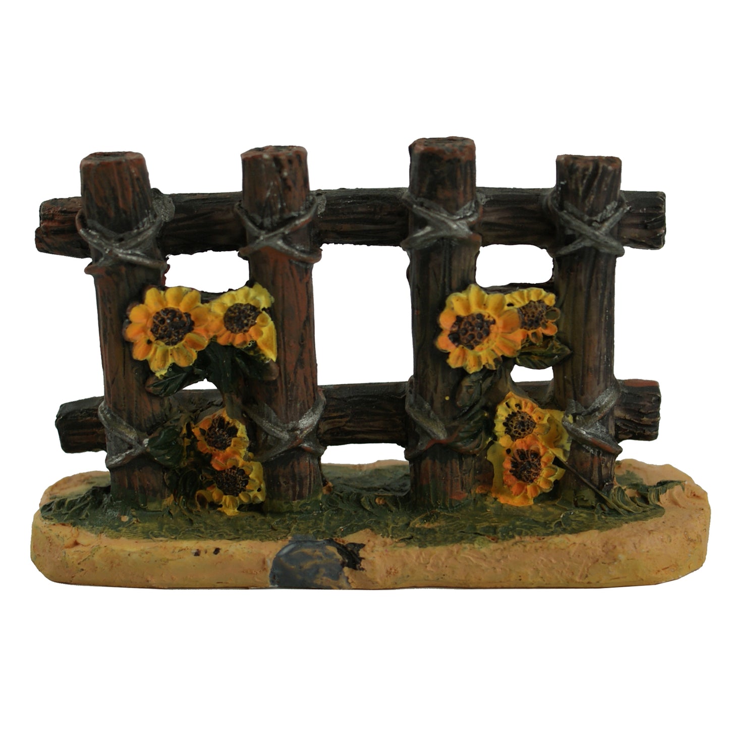 28039 - 3.5" Log Fence - Sunflowers - |5-3|