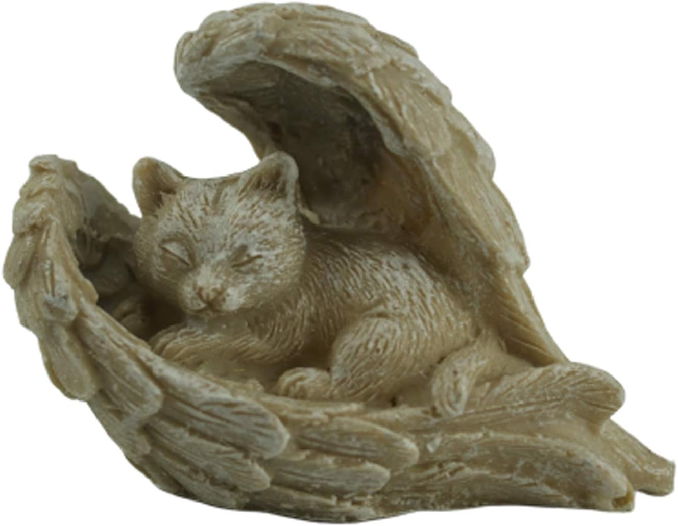 28060 - 3" Tan Cat - Sleeping In Wings - [Z-89]