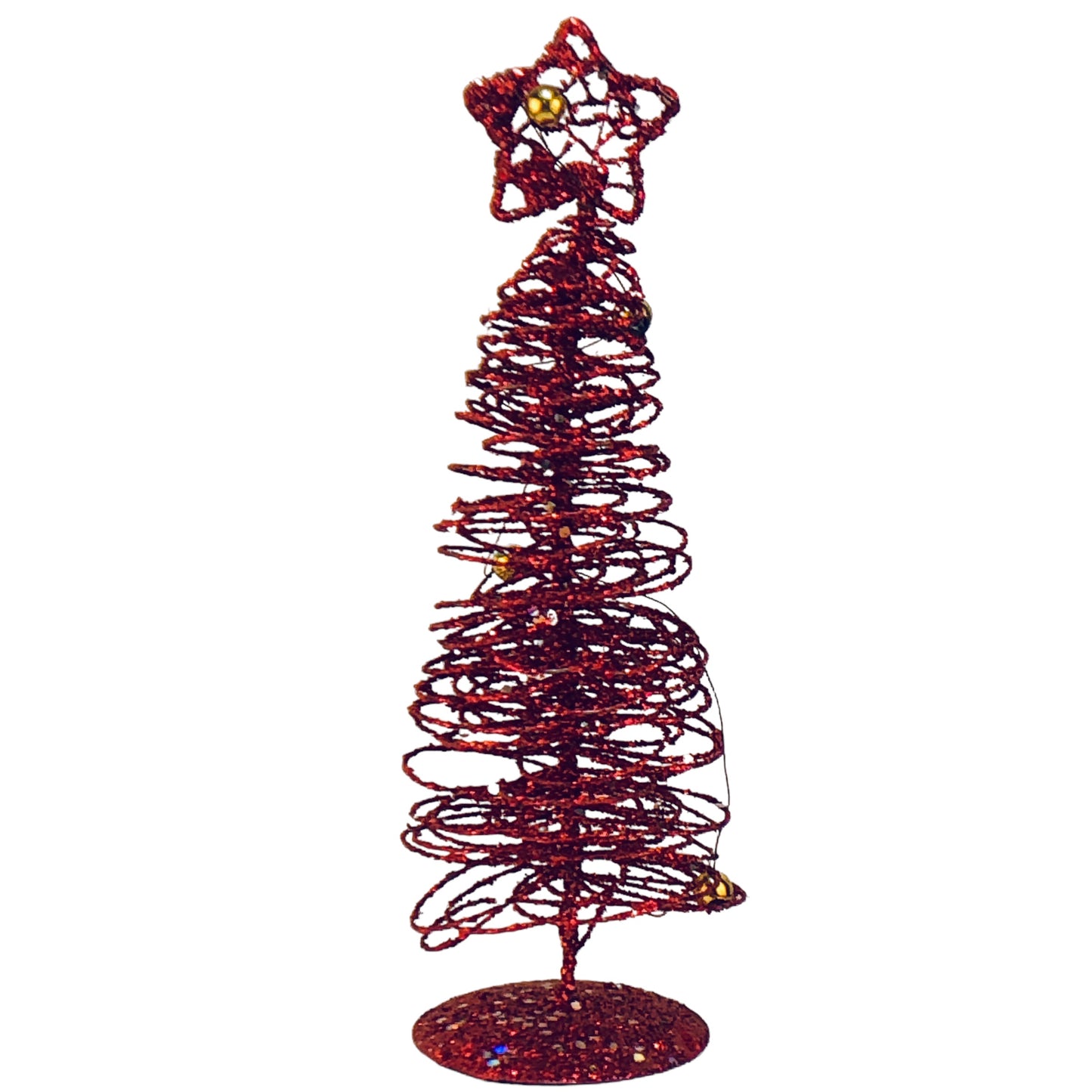 28113 - 8" Metal Spiral Red Tree Set of Two |Pod 2-61|