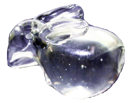 2817 - 2" Clear Glass Zodiac Rabbit - |Z-12|