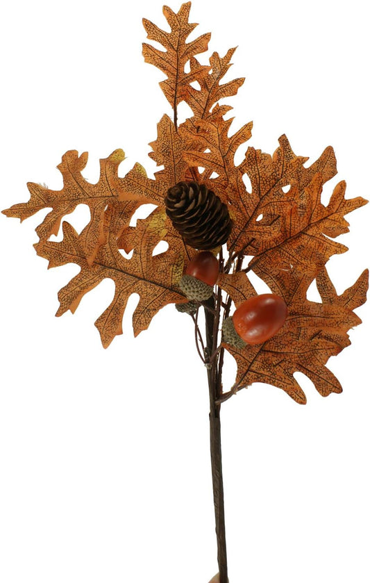 28286 - 16.5 Fall Spray Pinecone Acorn - [Pod 1-9]