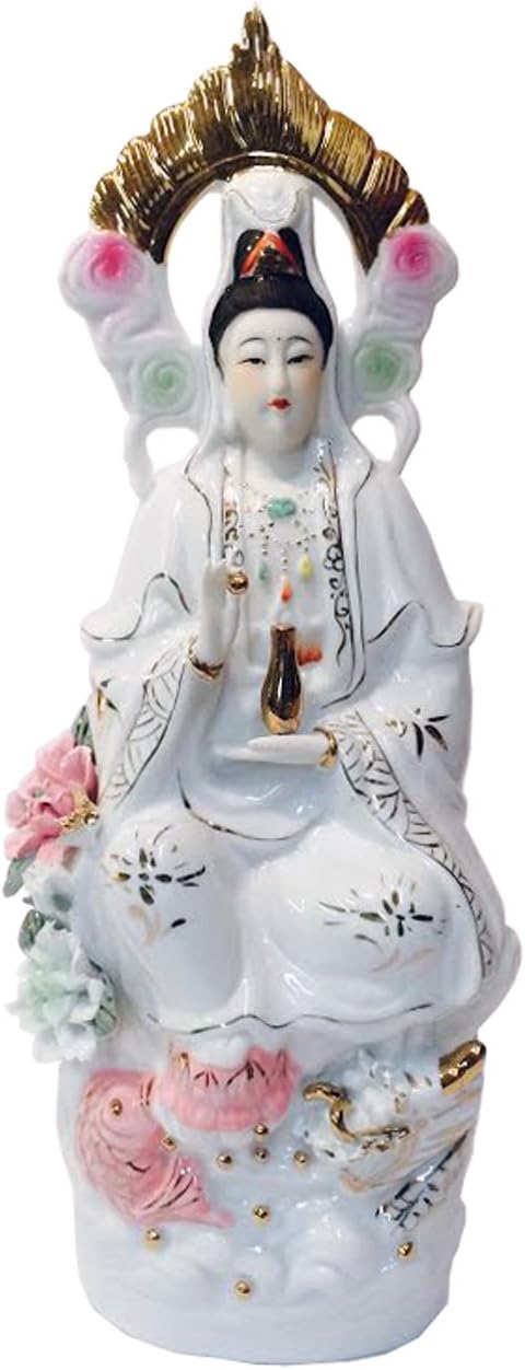 2840 - 16" White Quan Yin - Halo - [X-71]