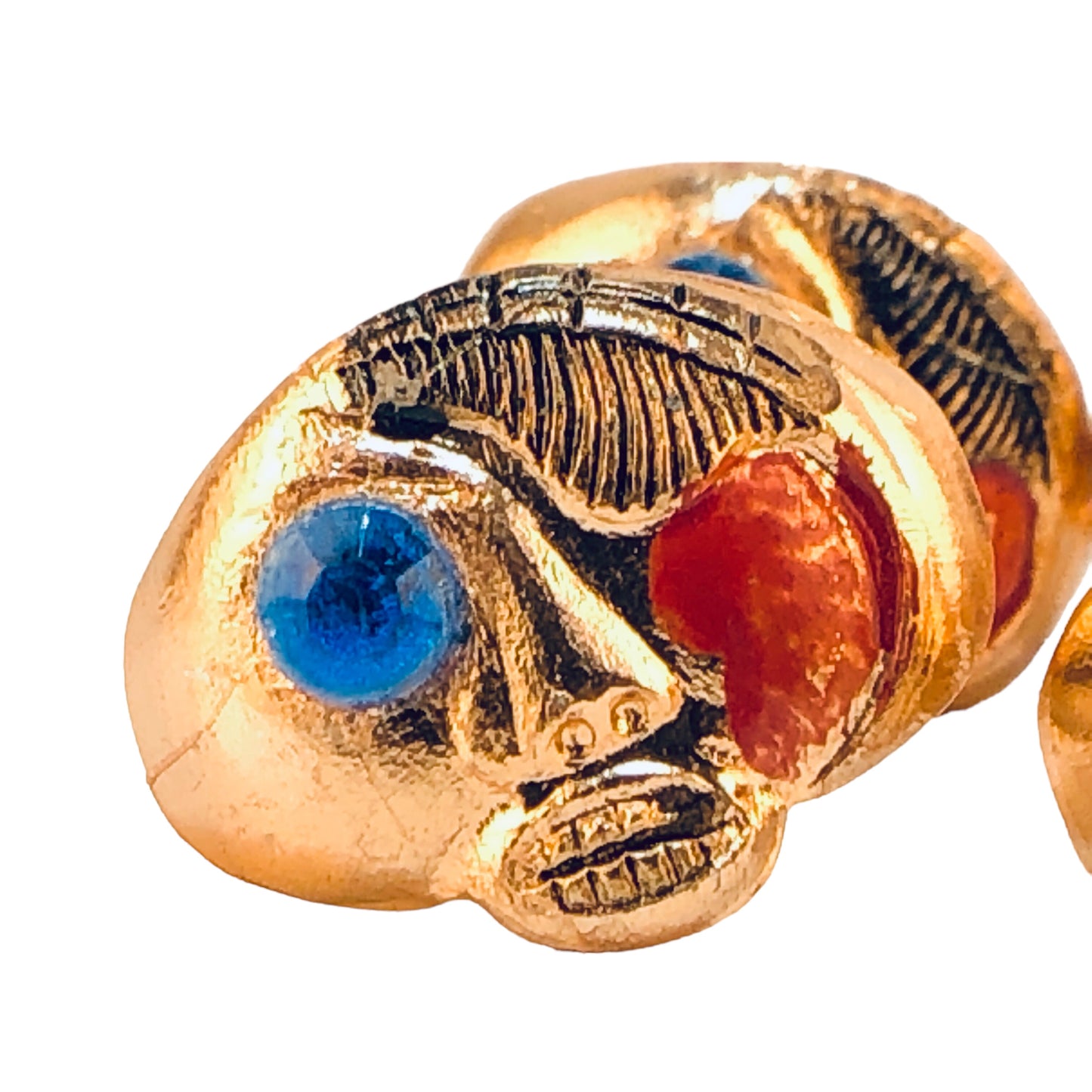 28413 - Weird Face Rings-Set of 6 - [Clear-56]