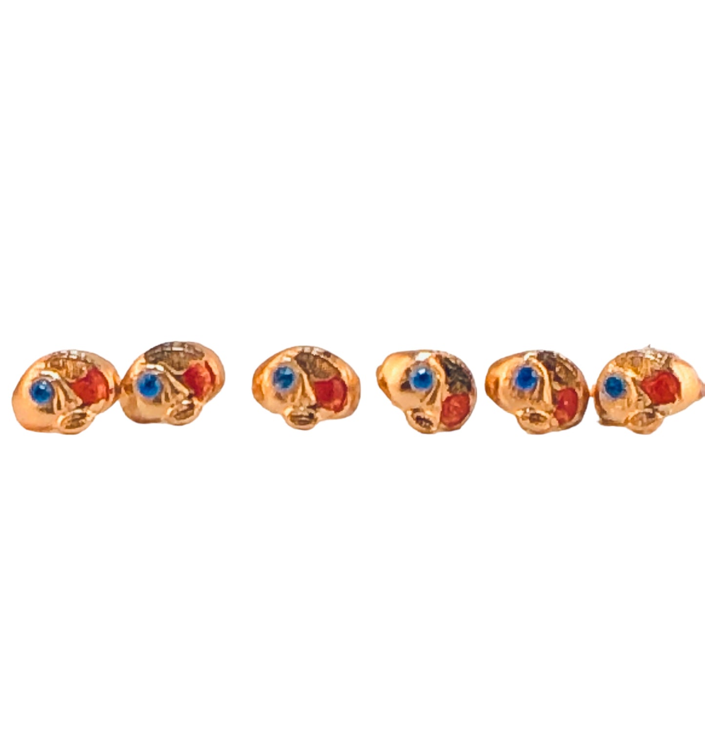 28413 - Weird Face Rings-Set of 6 - [Clear-56]