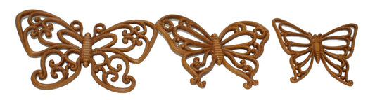 28458 - Vintage 3 Pc Butterfly Brown |10-11|
