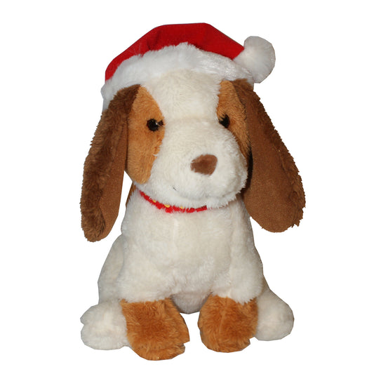 28531 - 12" Washable Plush Xmas Puppy |Pod 2-12|