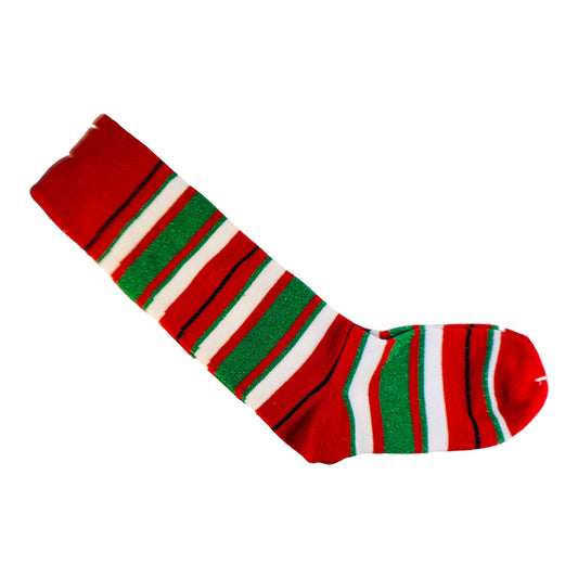 28577 - Red and Green Striped Xmas Socks |1-32|