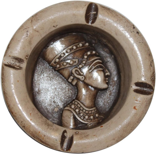 2858 - 4" Egypt King Ivory Ashtray - [1-3]
