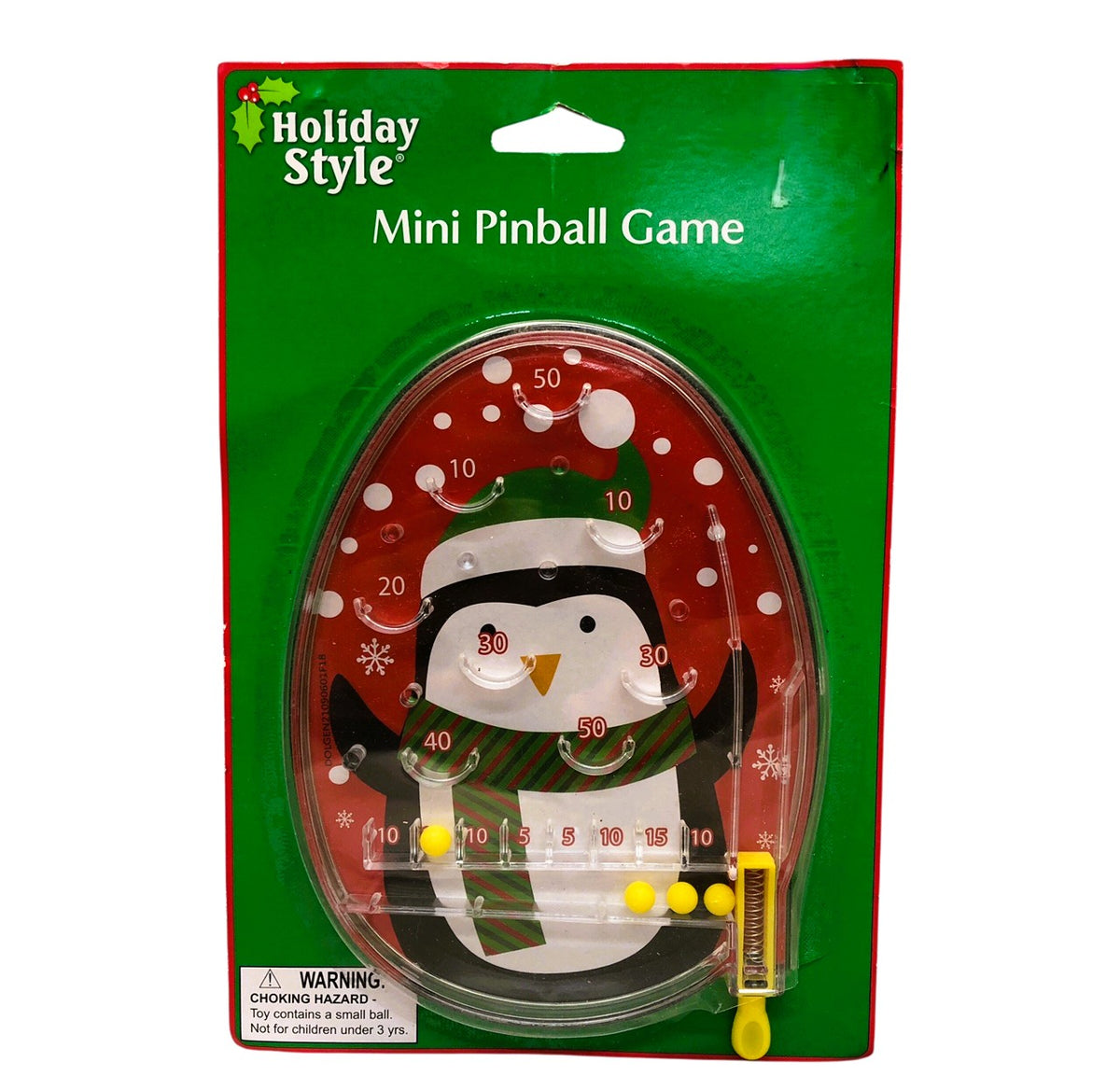 28589 - Festive Holiday Penguin Christmas Pinball Game for Kids and Families |Pod 2-43|
