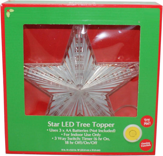28592 - Illuminated Star Christmas Tree Topper with Chasing LED Lights |Pod 2-42|