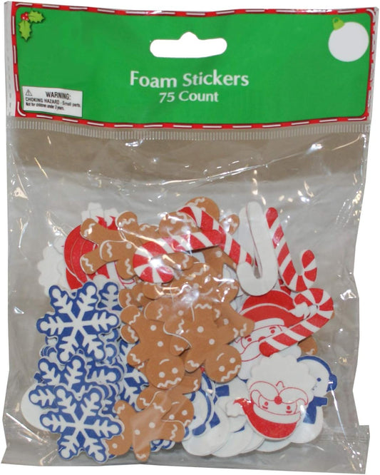28594 - Holiday Style Foam Stickers 75 - [R-8]