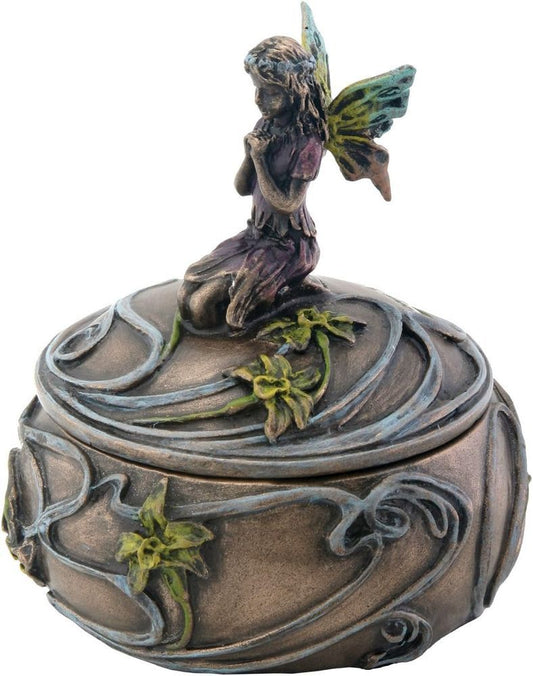 285 - 2" METAL  Praying Pixie Trinket Box - |5-3/ In Store|