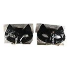 2866 - Premium Two-Pack of Stylish Black Cat Pattern Face Masks for Everyday Protection and Comfort |3-23|