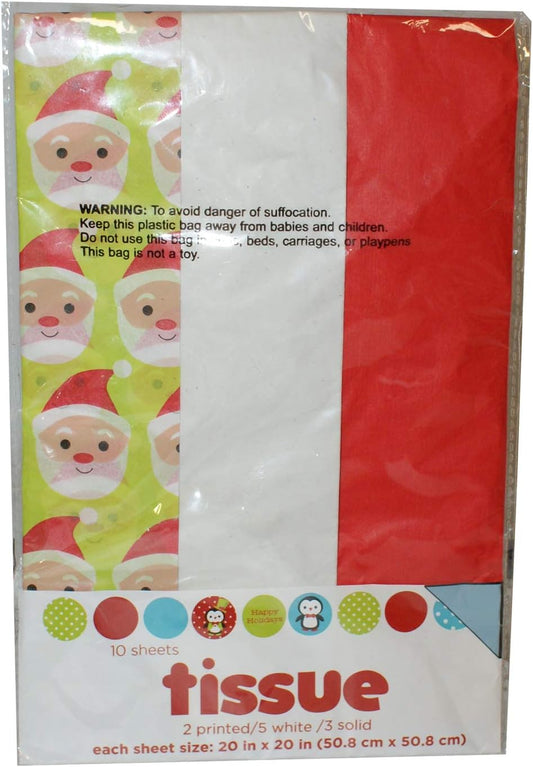 28667 - 10 Sheets Christmas Gift Tissue - [File-13]