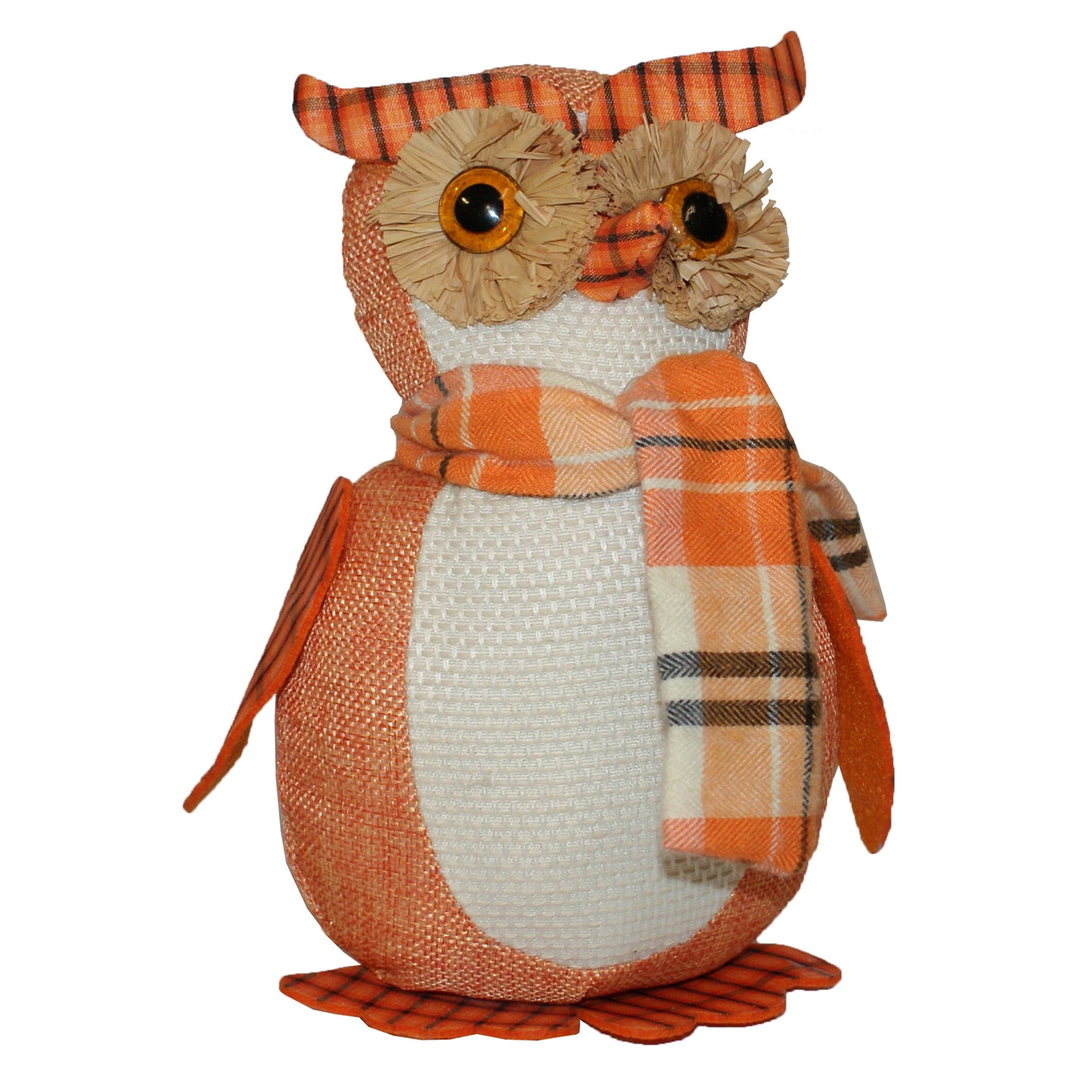 28691 - Fall Autumn 10 Inch Plush Owl Shelf Sitter |Pod 2-6|