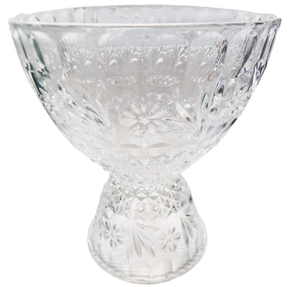 2873 - Anchor Hocking Early American Precut  Glass Punch Bowl |9-14|