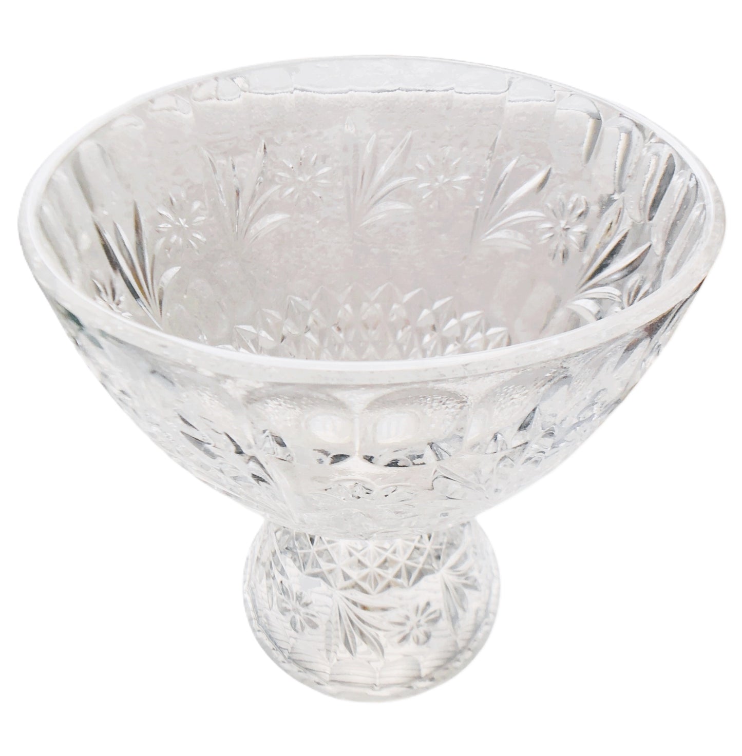 2873 - Anchor Hocking Early American Precut  Glass Punch Bowl |9-14|